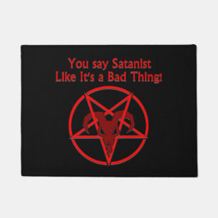 Tapete Satanista Má Coisa Humor Escuro no Pentáculo