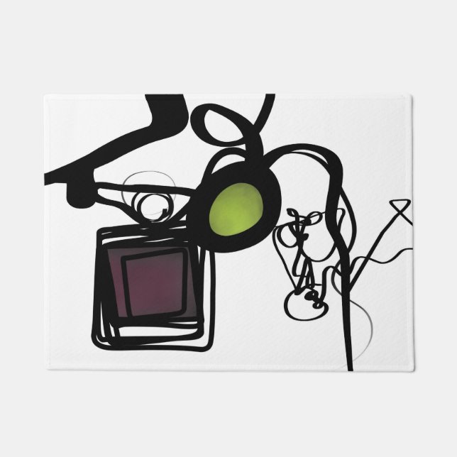 Tapete Saudações de Philydion: Abstrato Black & White (Frente)