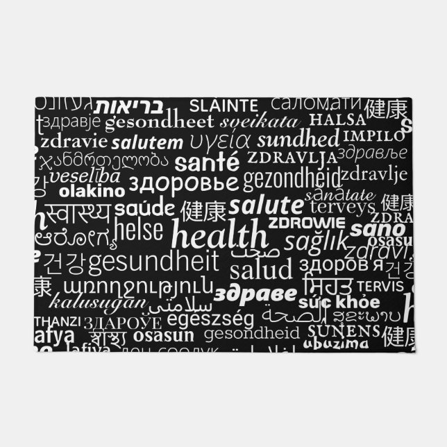 Tapete Saúde - Multi-Language International - Seja saudáv (Frente)