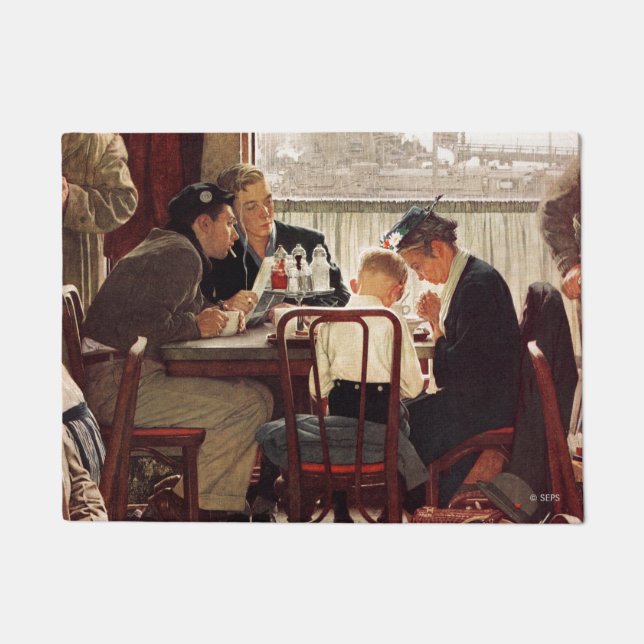 Tapete Say Grace por Norman Rockwell (Frente)