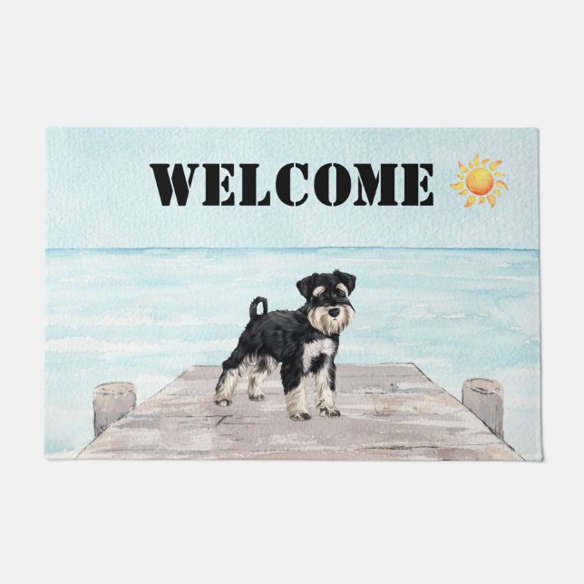 Tapete Schnauzer Lake Door Mat (Frente)