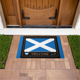 Tapete Scotland & Scottish Flag house mat /sport Welcome