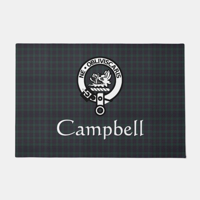 Tapete Scottish Campbell Crest Crachá & Tartan (Frente)