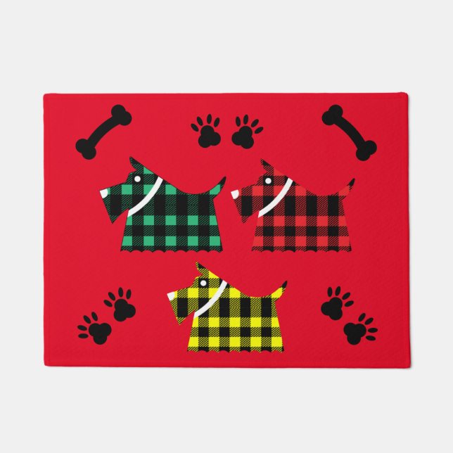 Tapete Scotty Terrier Dogs Cute Engraçado Terriers Breeds (Frente)