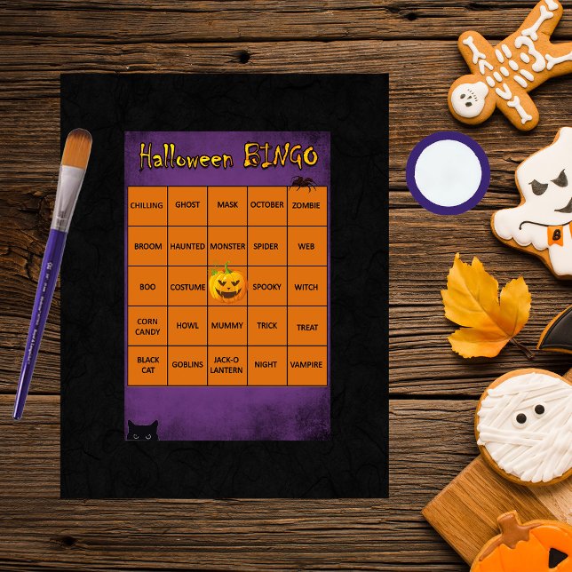 tapete Scrapbook Halloween BINGO (Criador carregado)