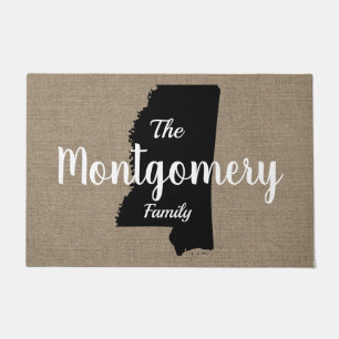 Tapete Script de Silhouette & Faux Burlap do Mississippi