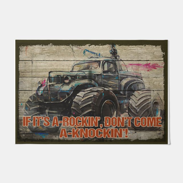 Tapete Se é um desastre, não venha a bater (Frente)