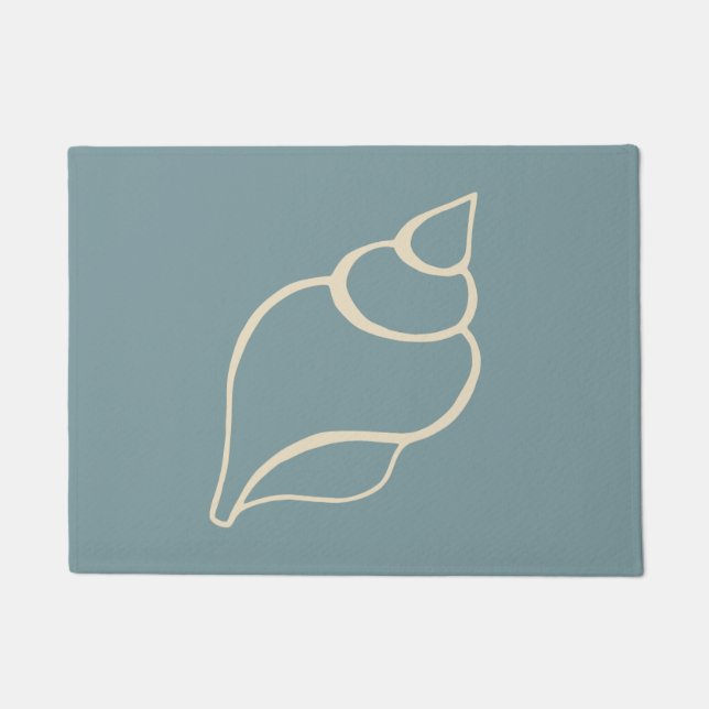 Tapete Seashell Beach Shell Doormat Welcome Mat Rug Gift (Frente)