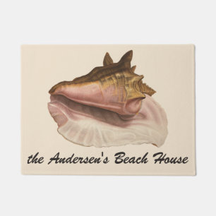 Tapete Seashell Shell do Conch da rainha do vintage,