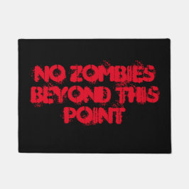 Tapete sem zumbis além deste ponto porta-mat