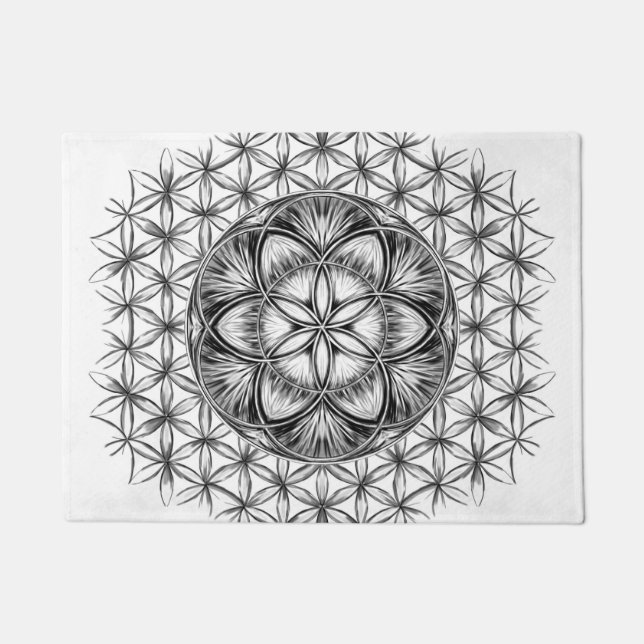 Tapete Semente da vida Desenho (Frente)