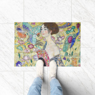 Tapete Senhora com ventilador, Gustav Klimt