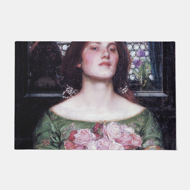 Tapete Senhora e Rosas, John William Waterhouse (Frente)