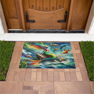 Tapete Senta-se no Rock cercado por Whimsical 36x24