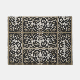 Tapete Sepia e padrão de deslocamento preto