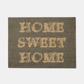 Tapete Serapilheira rústica Home doce Home bonito