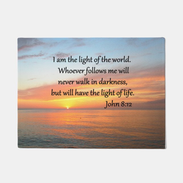 TAPETE SERENE JOHN 8:12 SOL SOBRE O OCEANO (Frente)