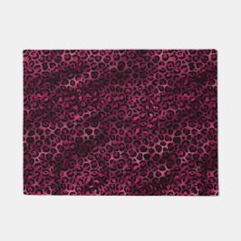 Tapete Série Leopard Burgundy e Dourada Design 9
