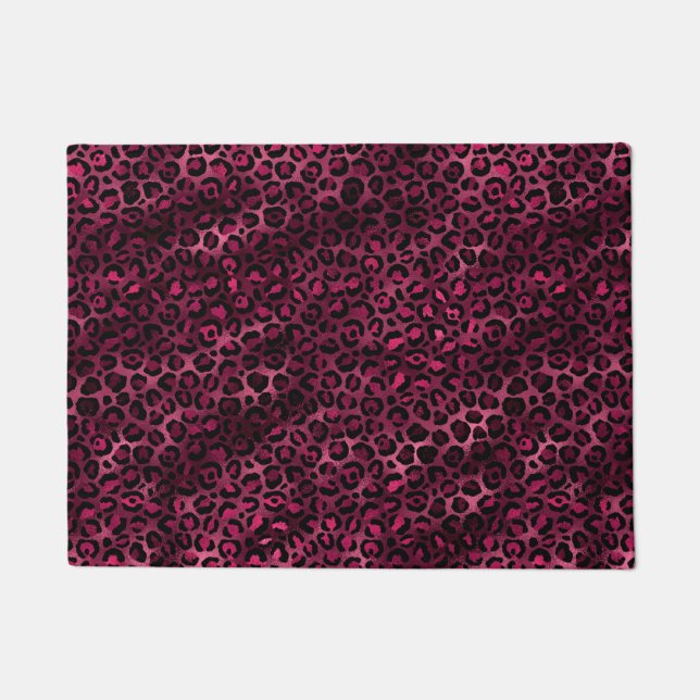 Tapete Série Leopard Burgundy e Dourada Design 9 (Frente)