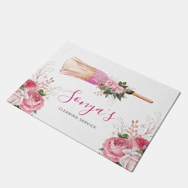 Tapete Serviço de Limpeza de Empresas em Aquarela Broom R (Inclinado)