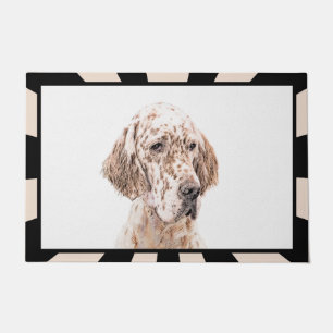 Tapete Setter Inglês Laranja Belton - Pintura de Cão