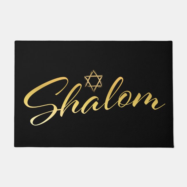 Tapete Shalom Welcome Door Mat (Frente)