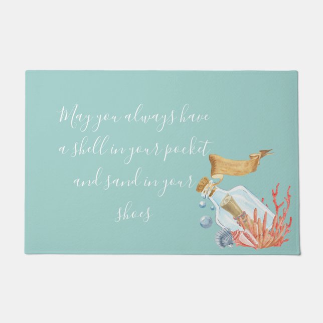 Tapete Shell no Tema da Praia do Bolso (Frente)