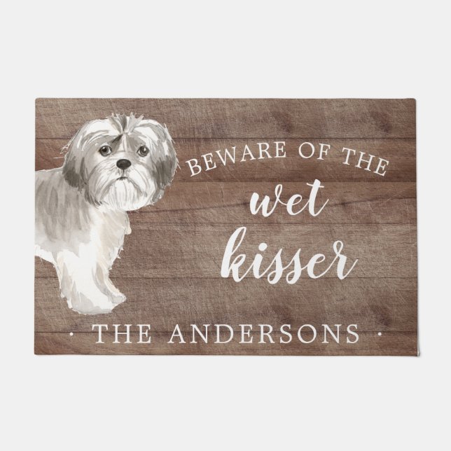 Tapete Shih tzu .Dog Personalised Door Mat (Frente)
