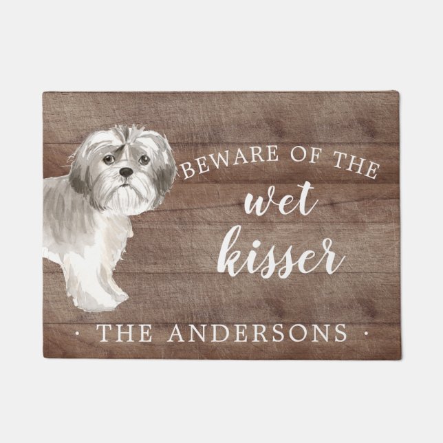 Tapete Shih tzu .Dog Personalised Door Mat (Frente)