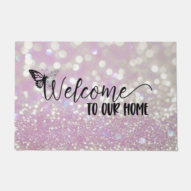 Tapete Shimmering Bokeh Welcome Doormat (Frente)