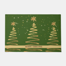 Shimmery brilha elegante sentimento de Natal verde