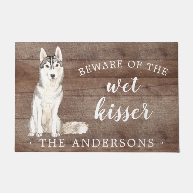 Tapete Siberian Husky.Dog Personated Door Mat (Frente)