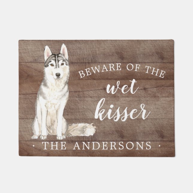 Tapete Siberian Husky.Dog Personated Door Mat (Frente)