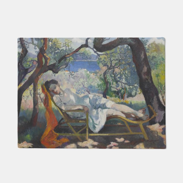 Tapete Siesta (Jeanne Sleeping in Mediterranean Garden) (Frente)