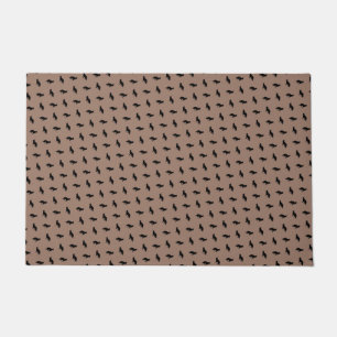 Tapete Silhouttes German shepherd Negro em Khaki Beige