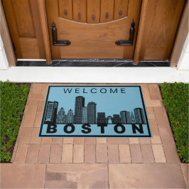 Tapete Silhueta do Horizonte de Boston