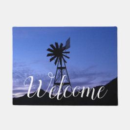 Tapete Silhuette de um moinho de vento