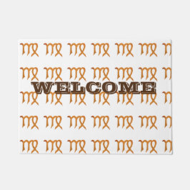 Tapete Símbolo de Astrologia do Ouro Virgo