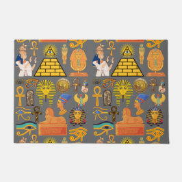 Tapete Símbolo de Padrão Antigo Egípcio Hieróglifo