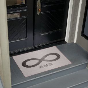 Tapete Símbolo infinito na textura falsa de metal por STa