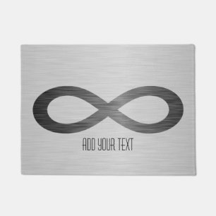 Tapete Símbolo infinito na textura falsa de metal por STa