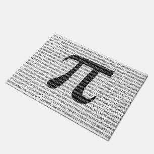 Tapete Símbolo matemático original do número preto pi
