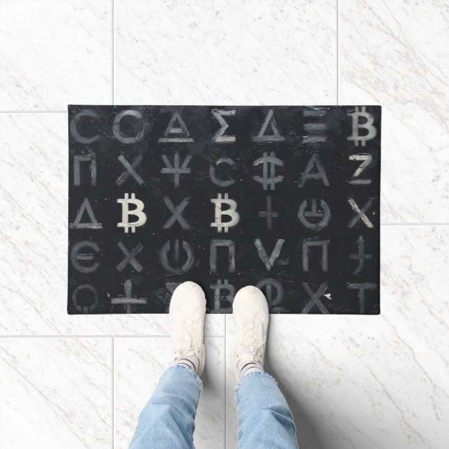 Tapete Símbolos do Bitcoin (Estilo: 13) (Interior)