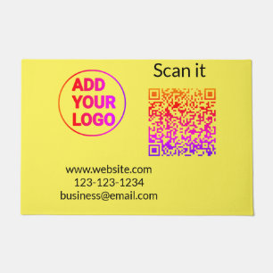 Tapete Simple minimal q r code add logo scan code name we