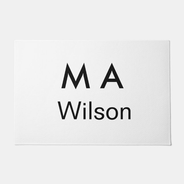 Tapete Simple monogram add your name letter man minimal   (Frente)