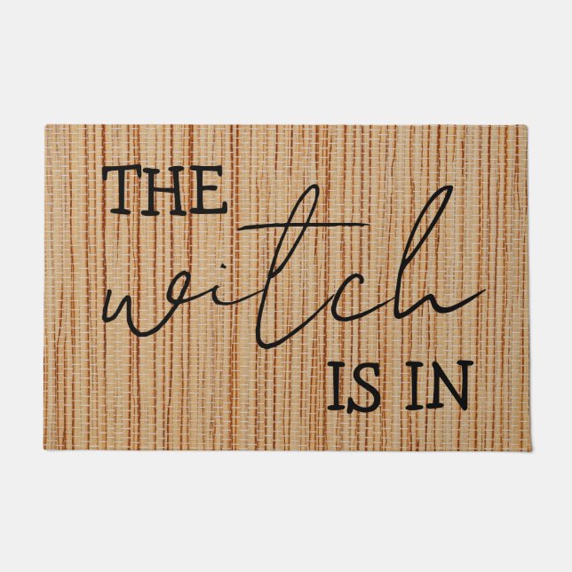 Tapete Simples Personalizado A Bruxa Está Engraçada (Frente)