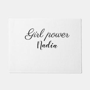 Tapete simples poder feminino minimal adicionar nome text