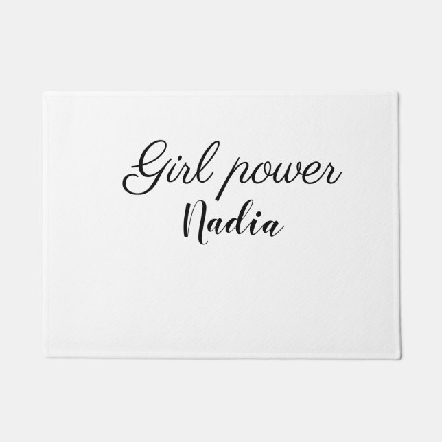Tapete simples poder feminino minimal adicionar nome text (Frente)