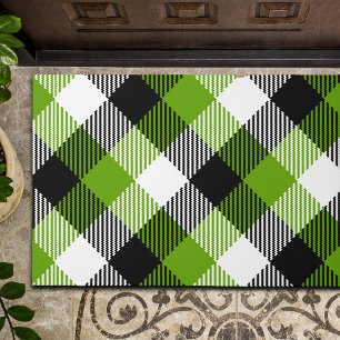 Tapete Simples Xadrezes Tartan Neon Green