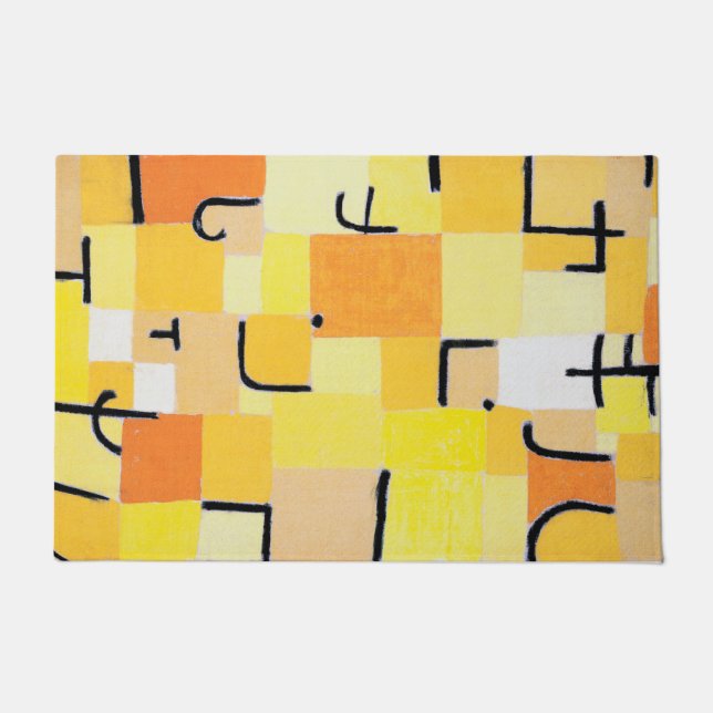 Tapete Sinais em amarelo, Paul Klee (Frente)